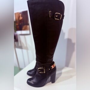 Aldo Elegant Black Knee-High Boots